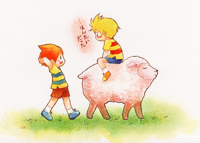 MOTHER3 twins and sheep