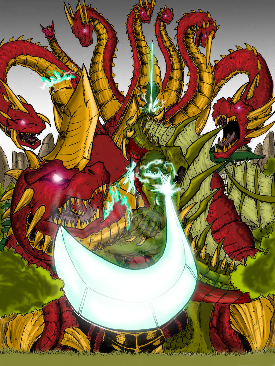 Olragon vs Orochi: Colored