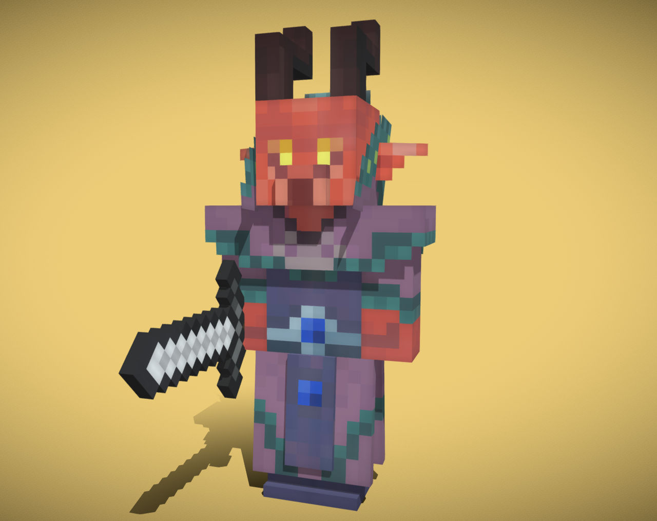 Minecraft style Devil\Devil model mob\mod idea by omargabagu on DeviantArt