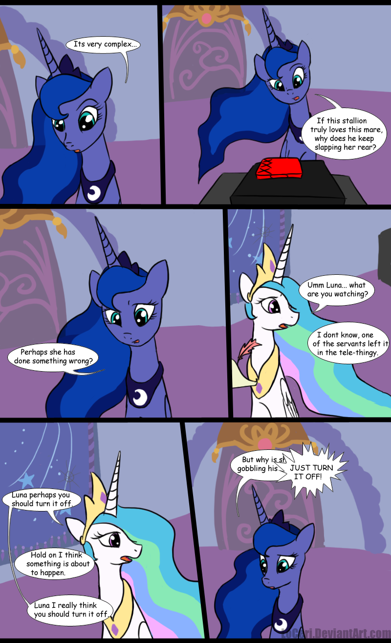 MLP Luna Discovers Pr0n