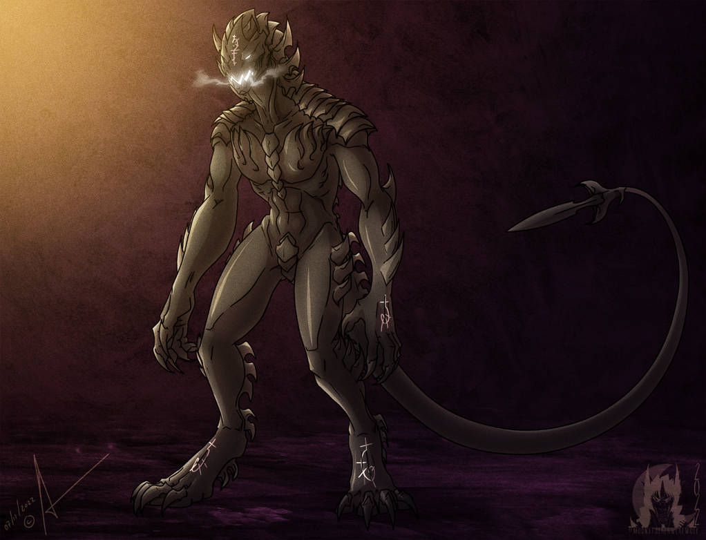 Demon Base Form Armadaemonia (Armor Demon) Base Form by MoonstalkerWerewolf on DeviantArt
