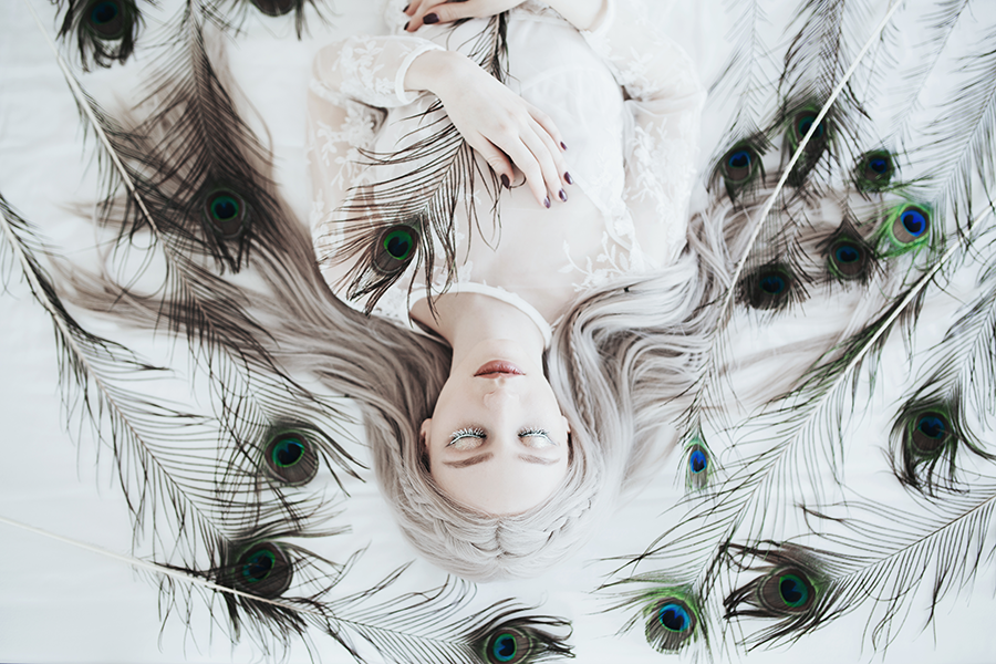 White peacock