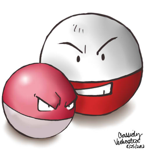 Electrode and Voltorb by Anime-Sasu94 on DeviantArt