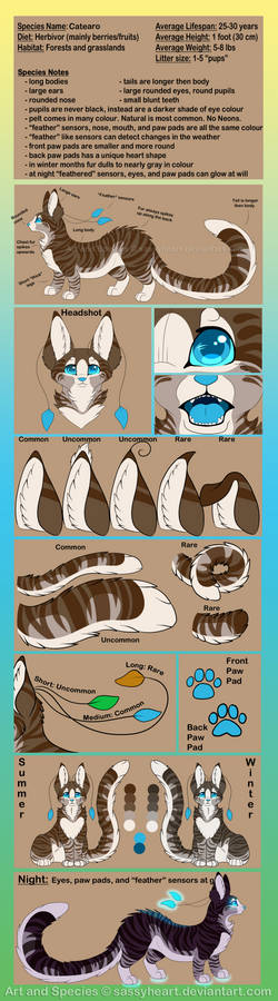 Catearo Species Reference Sheet