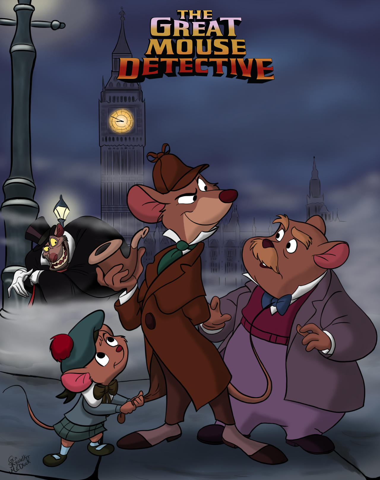 The Great Mouse Detective Poster by GinSkywalkerMcDuck on DeviantArt