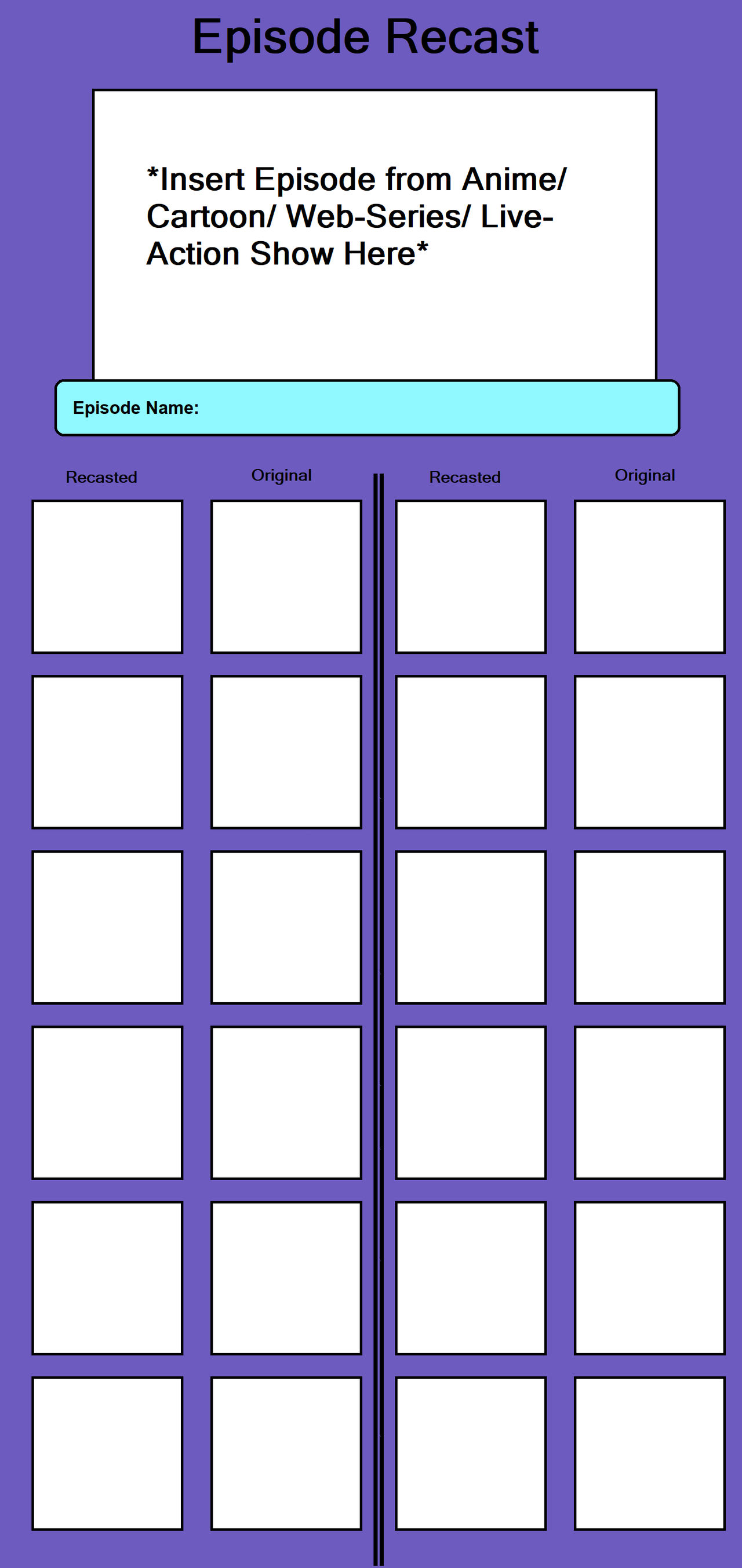 Recast Deviantart Base Episode Recast Template by SonicManV2 on DeviantArt