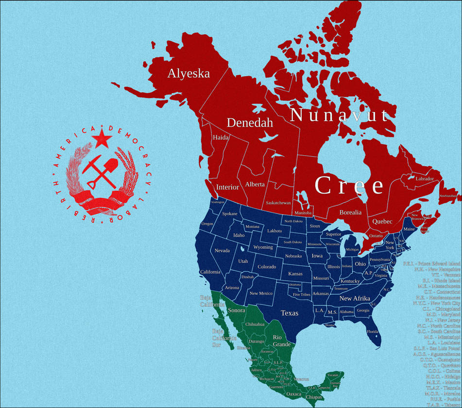 Map of the Union of American People's Republics by Strigon85 on DeviantArt