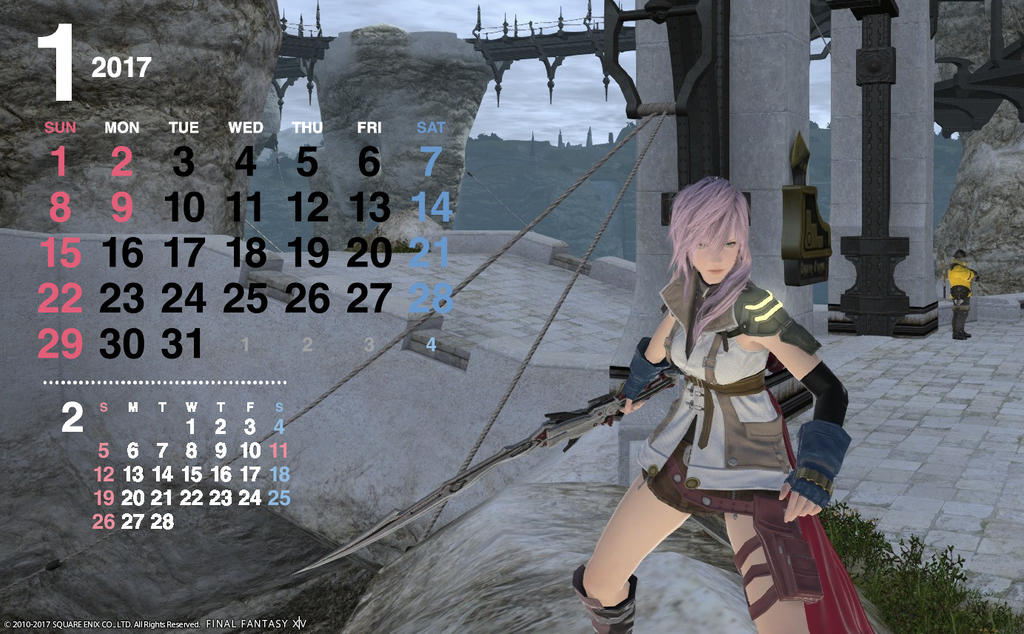 ''Lightning'' (FFXIV) Original calendar by yakuangel0621 on DeviantArt ''Lightning'' (FFXIV) Original calendar by yakuangel0621 on DeviantArt