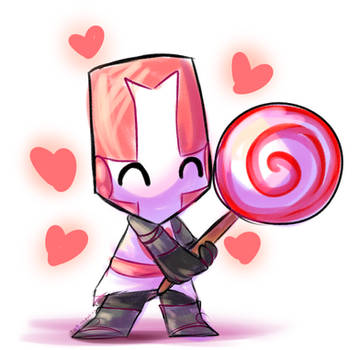 Pink Knight Doodle