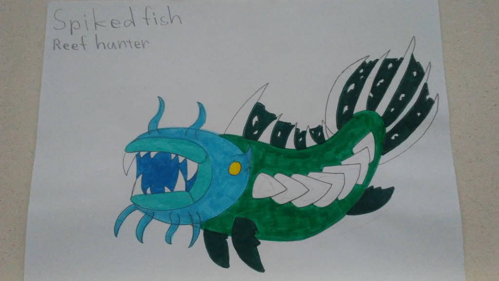 Spiked fish by furryeaglebarbarian on DeviantArt