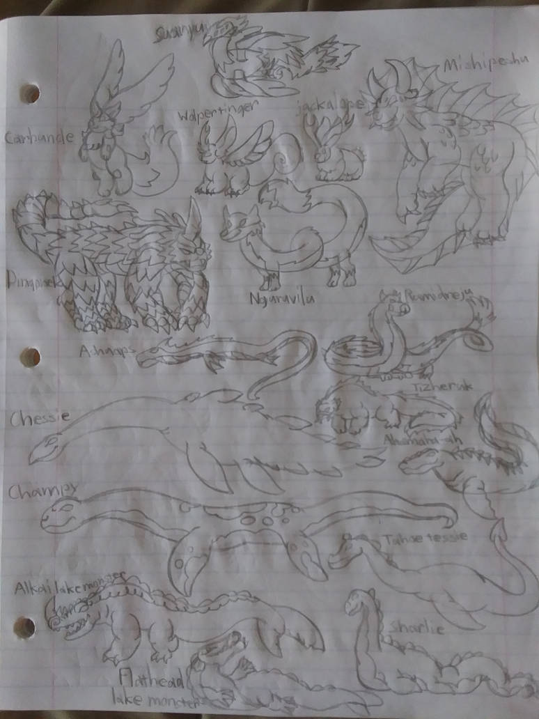 Cryptids list#6 by furryeaglebarbarian on DeviantArt