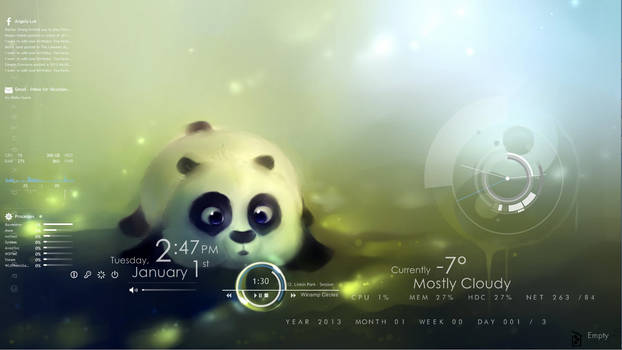 Panda Rainmeter Theme