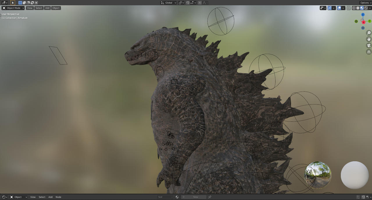 Godzilla Rig Model Godzilla Model For Blender _ Godzilla Model – ZUAC