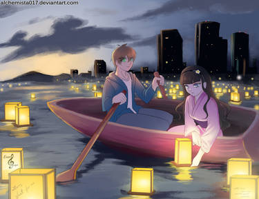 Japanese Lantern Floating Festival