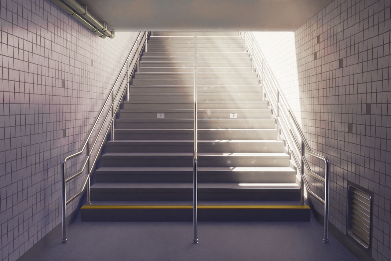 Subway Stairs by tabsoff on DeviantArt