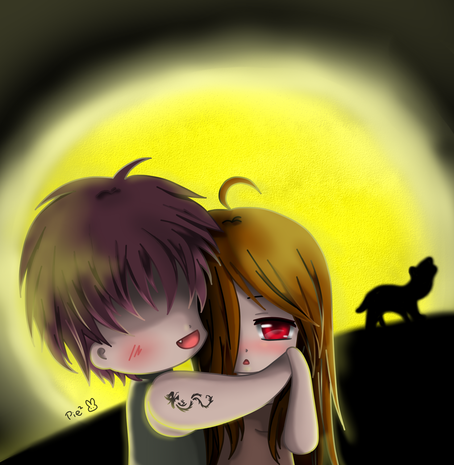 R : chibi full moon