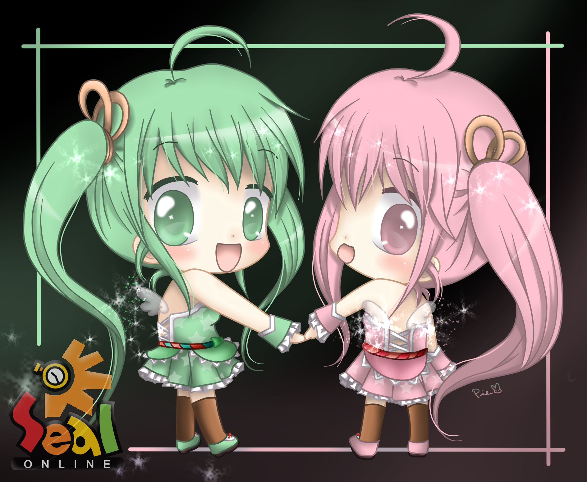 SG : twins chibi SEALonline