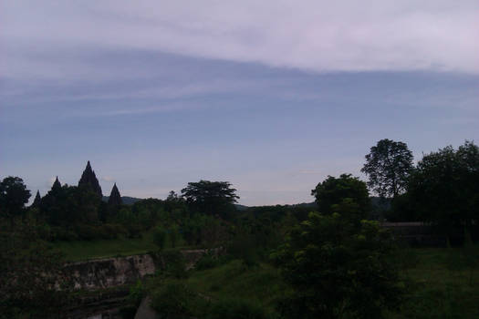 Prambanan Temple on Nature