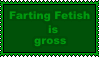 Farting fetish is gross Stamp