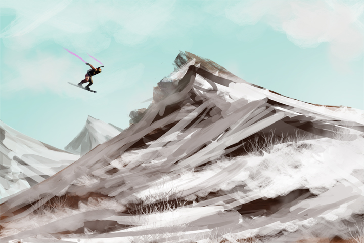 Mountain Sky Surfing