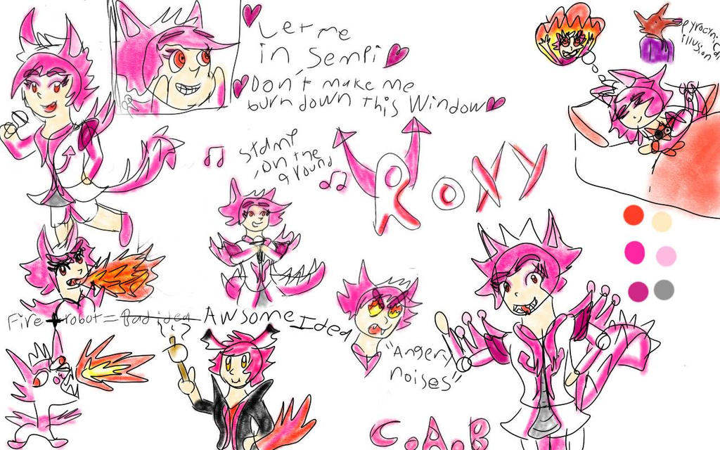 Pyro Human Pyro Illusion: Human Roxy by Cabiscool on DeviantArt