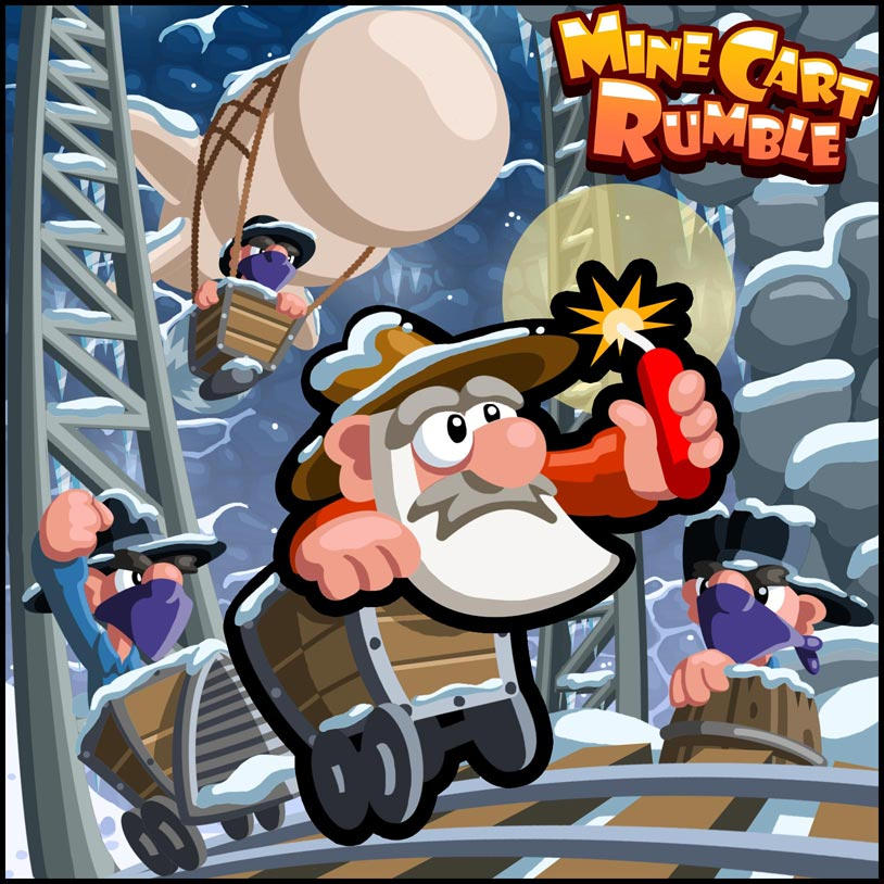 Mine Cart Rumble - Promo Art by RichMorgan on DeviantArt