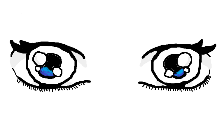 Blue Anime Eyes 1 by AshenWings123 on DeviantArt