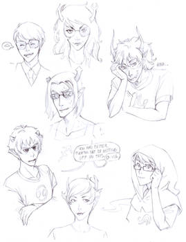 Sketchdump no. 3 - Homestuck