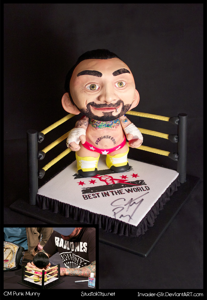 CM Punk Munny by invader-gir