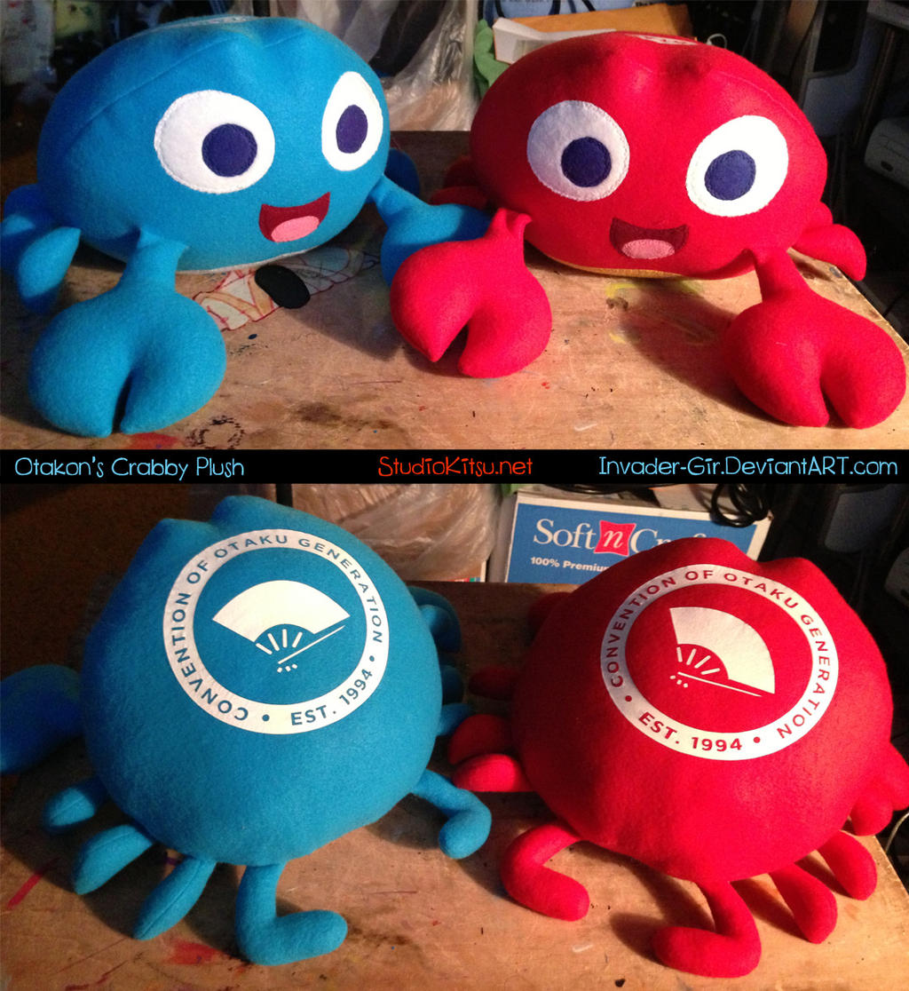 Otakon Crabby Plush by invader-gir