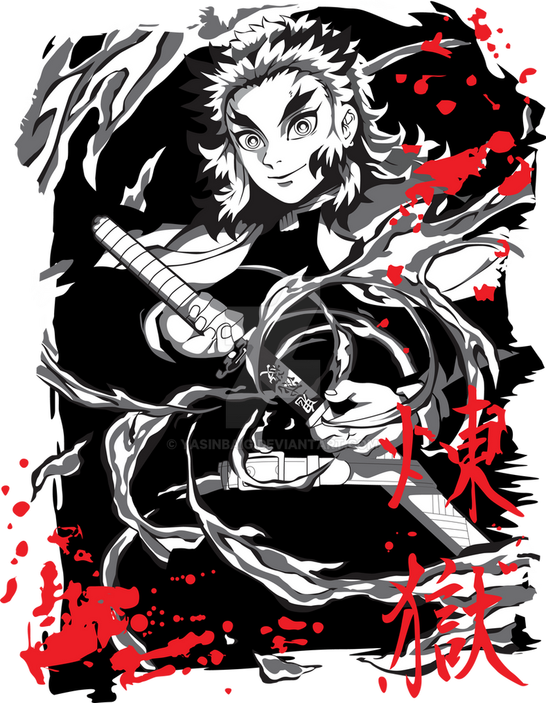 Rengoku kyojuro fan art. by YasinBaig on DeviantArt