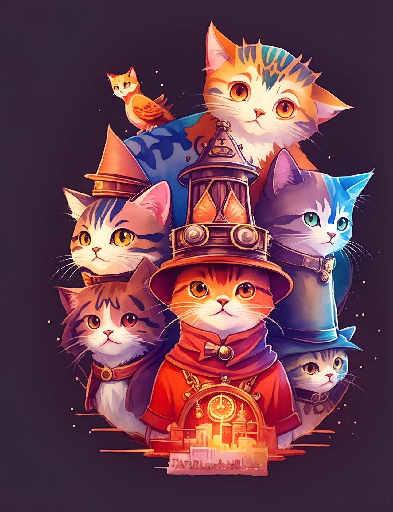 Wizard Cats By AlfirinEdhel On DeviantArt wizard-cats-by-alfirinedhel-on-deviantart