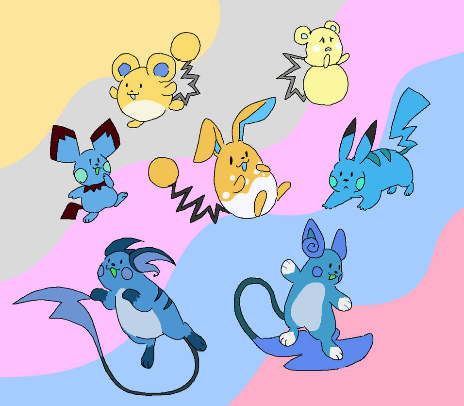 Pikablu And Marellow By ThatsTheCreature On DeviantArt pikablu-and-marellow-by-thatsthecreature-on-deviantart