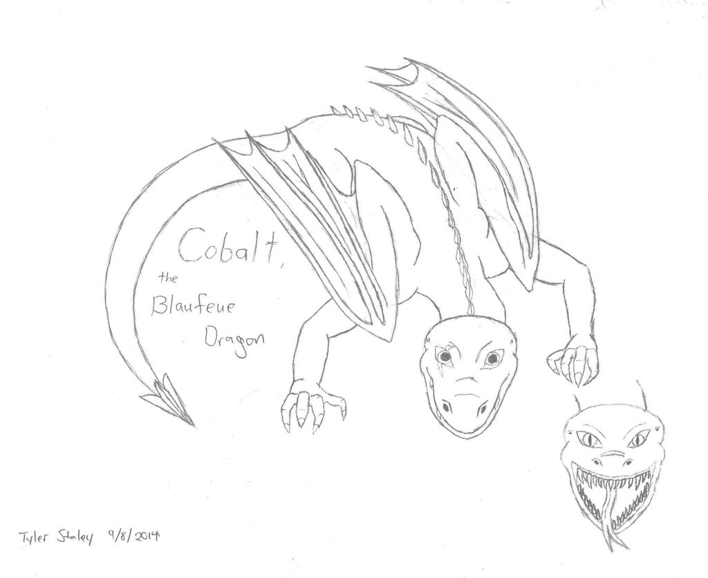 HTTYD OC: Cobalt, the Blaufeue Dragon