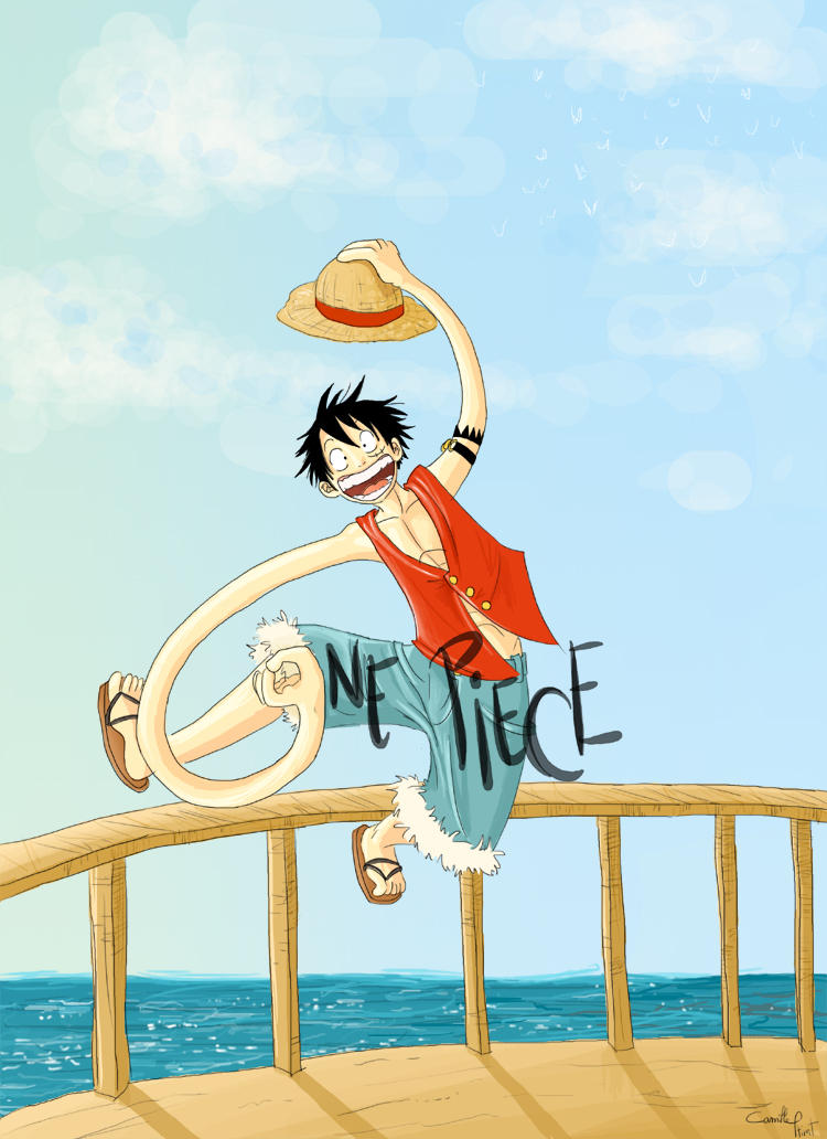 monkey d. luffy- straw hat captain by nectp on... Straw Hat Luffy One Piece by Ptirat on DeviantArt
