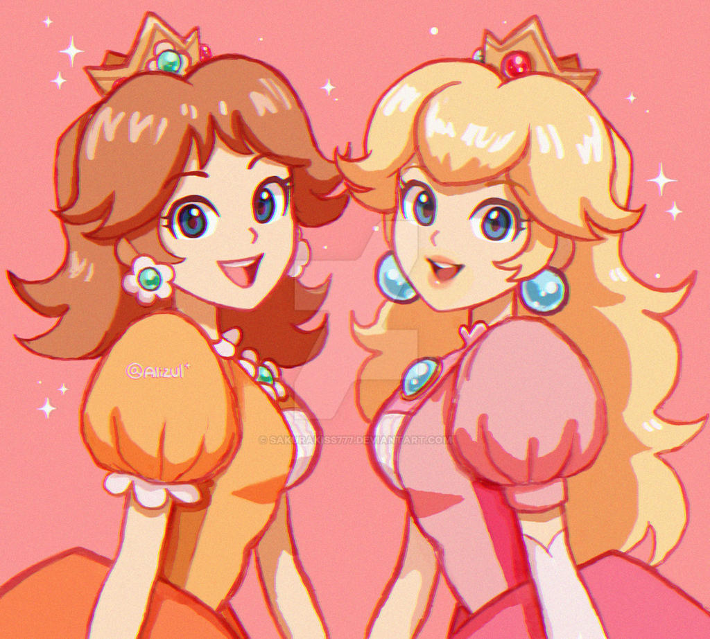 Princess Peach and Daisy.
