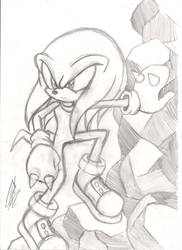 Knuckles the Echidna - Sketch WIP