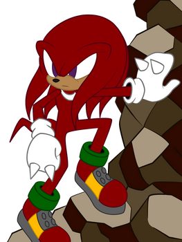 Knuckles - Flat Color WIP