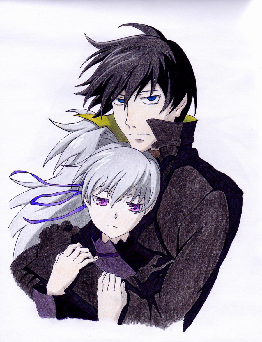 yin and hei (darker than black) drawn by rakuto_mangan