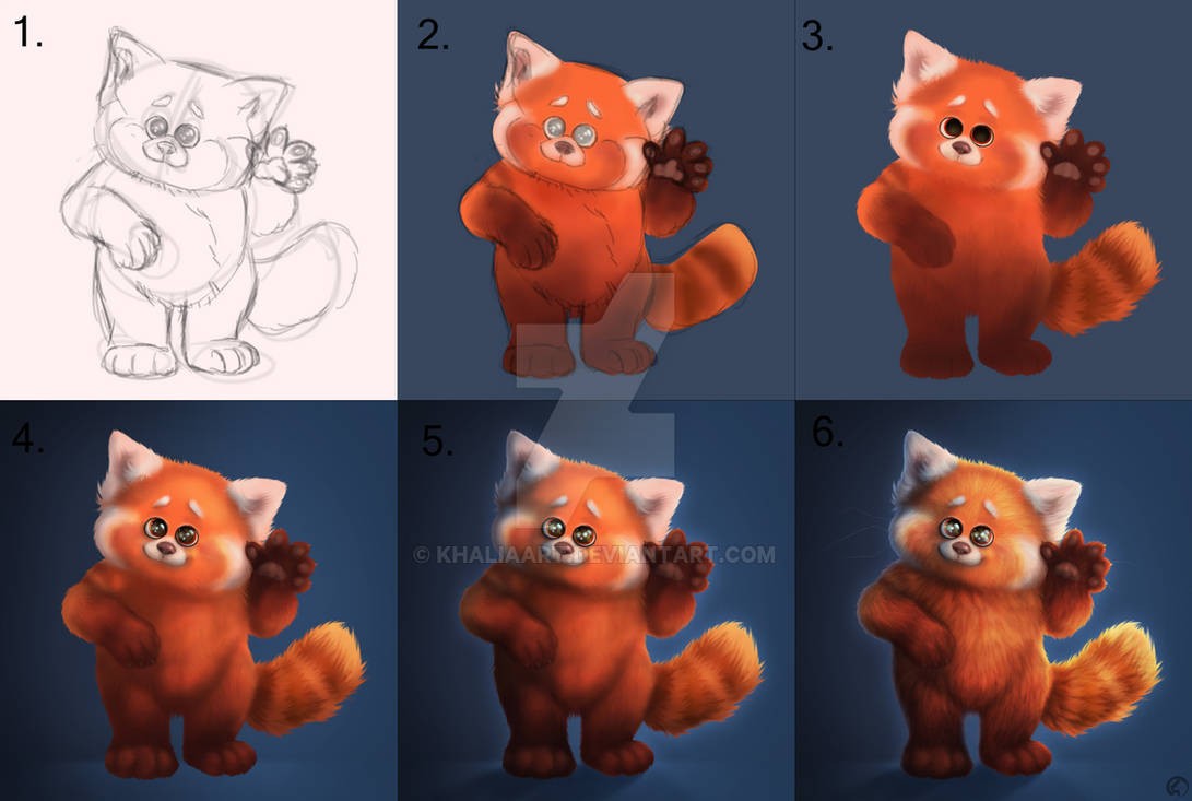 Cute Mei Turning Red Step By Step By KhaliaArt On DeviantArt cute-mei-turning-red-step-by-step-by-khaliaart-on-deviantart