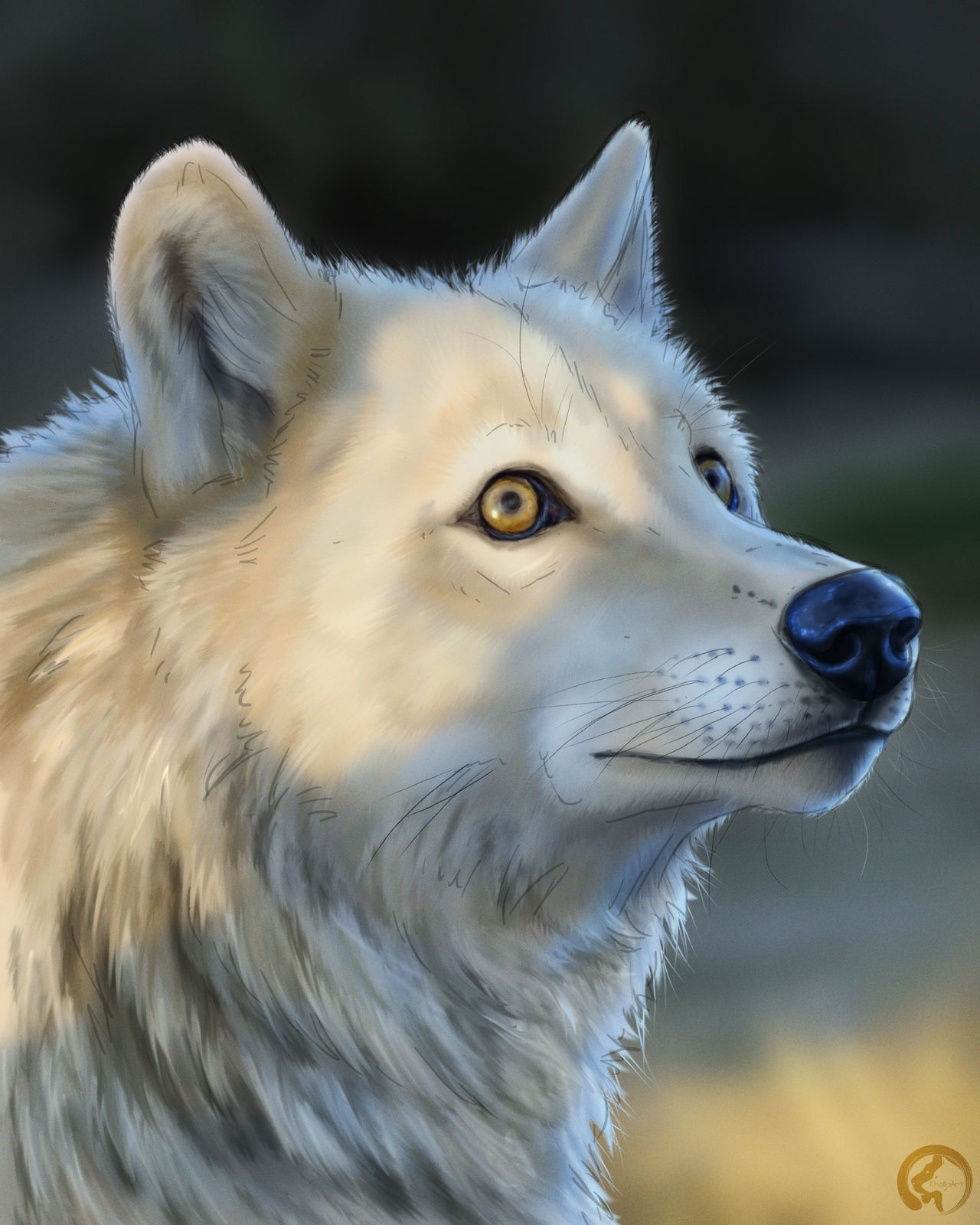 Wolf Speedpaint by KhaliaArt on DeviantArt Wolf Speedpaint by KhaliaArt on DeviantArt