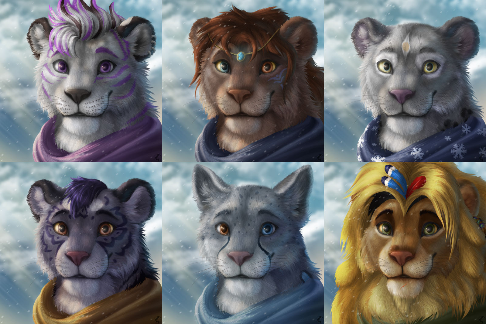 Winter YCH Portraits (OPEN!)