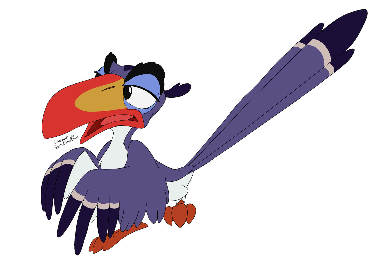 Lion king Line art 1 - zazu by SomeDisneylineart on DeviantArt