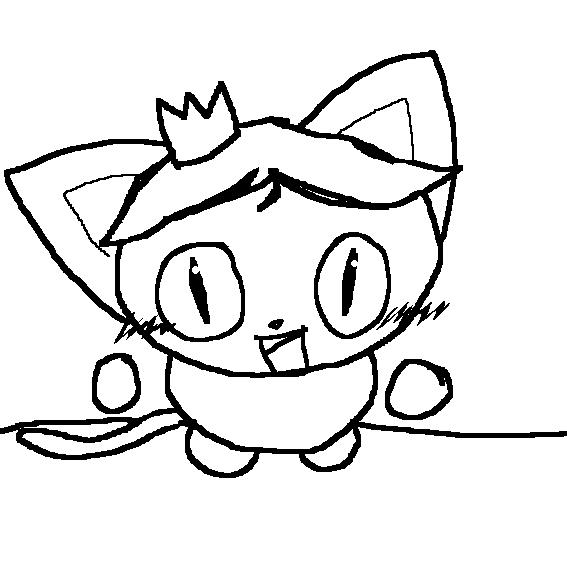 Colorless Oc Black cat -New OC- colorless by MangaMusicBurton-fan on DeviantArt