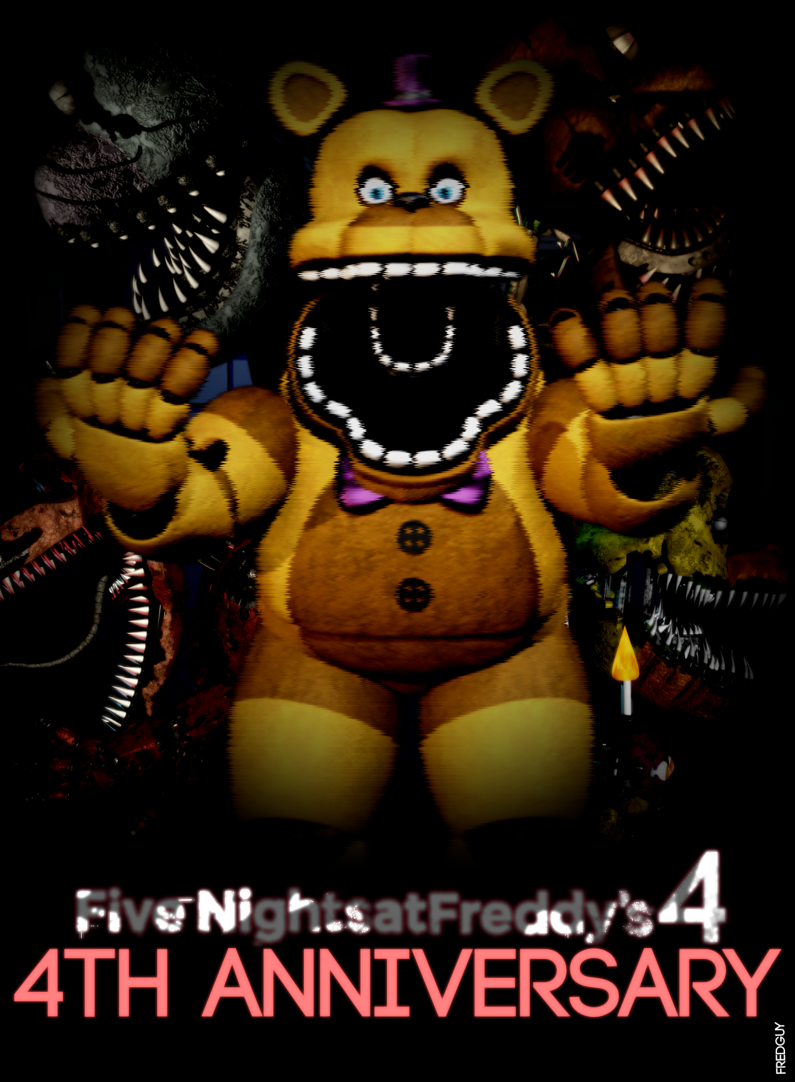 Five Nights at Freddy's 4 2nd Anniversary. by Fer-Ge on DeviantArt