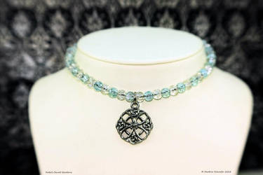 Beaded Celtic Knot Pendant Necklace