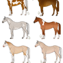 Cheap red based horse adopts - 6/8 OPEN