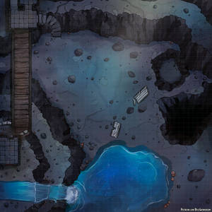 Large Cave Dungeons And Dragons Battle Map