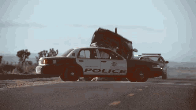 Police Car Mid Air Explosion Barrel Roll by TheSickSteven on DeviantArt