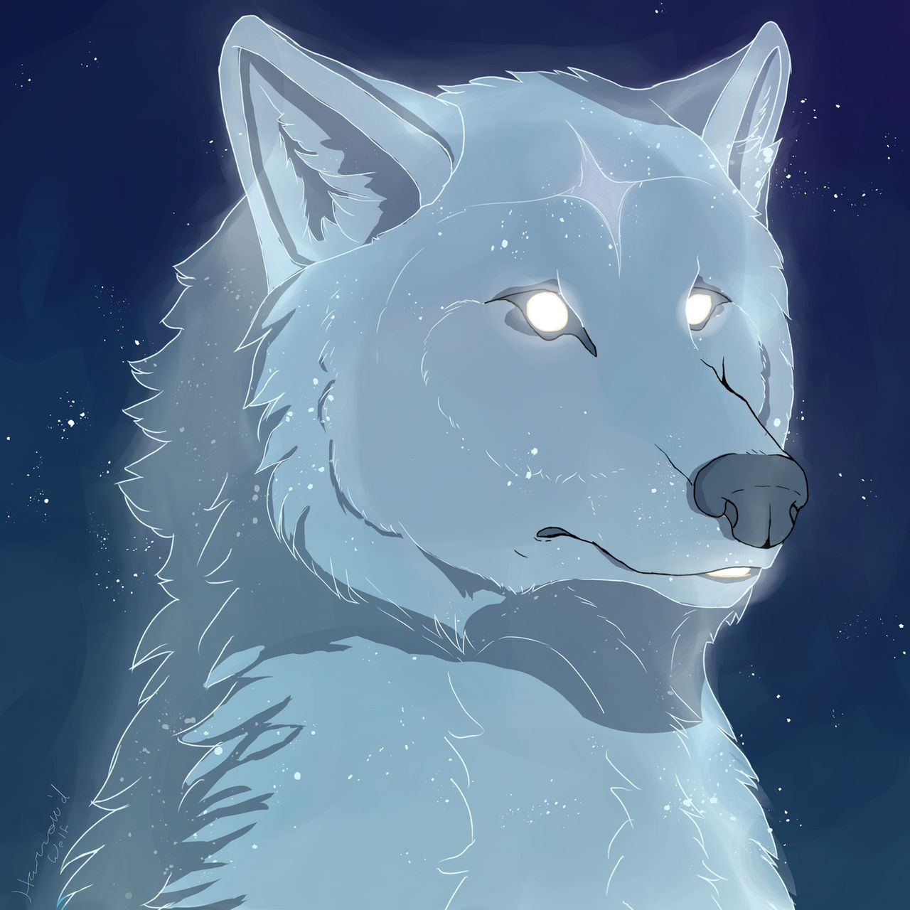 Spiritwolf by MollymawkWoods on DeviantArt